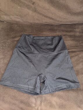 aerie Black High-Waist Bike Shorts